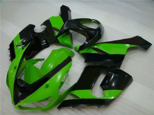 Verde Preto Injeção Kit Carenagem Moto Kawasaki ZX6R 2005-2006 Verde Preto Injeção Kit Carenagem Moto Kawasaki ZX6R 2005-2006