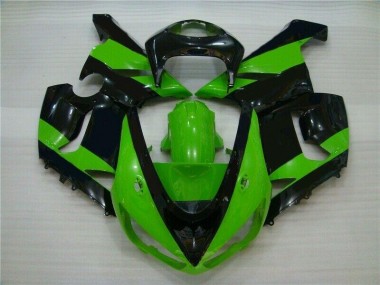 Verde Preto Injeção Kit Carenagem Moto Kawasaki ZX6R 2005-2006