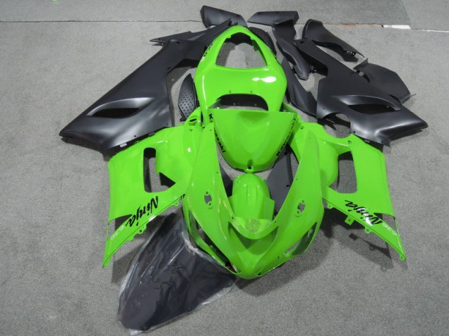 Verde Preto Ninja 636 Carenagem Moto Kawasaki ZX6R 2005-2006 Verde Preto Ninja 636 Carenagem Moto Kawasaki ZX6R 2005-2006