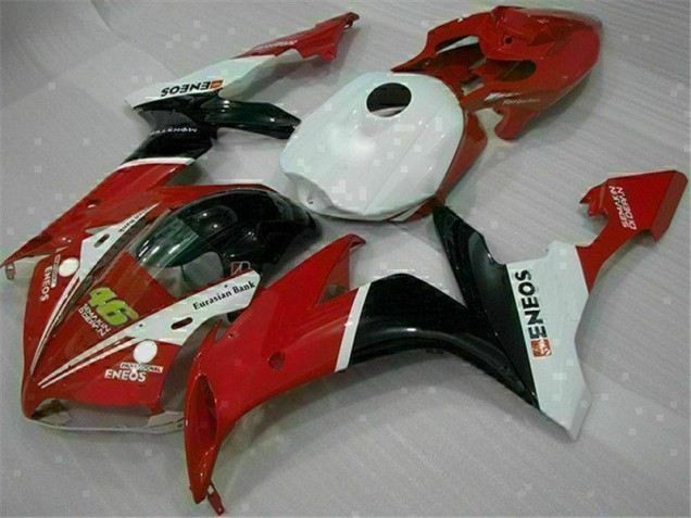 Vermelho Abs Motocicleta Plásticos Yamaha R1 2004-2006