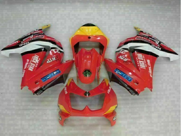 Vermelho Amarelo Carenagem Moto Kawasaki EX250 2008-2012 Vermelho Amarelo Carenagem Moto Kawasaki EX250 2008-2012