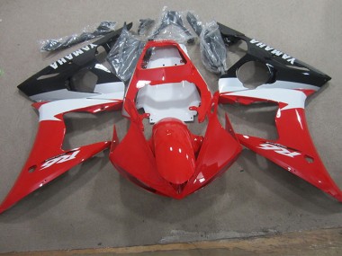 Vermelho Branco Decalque Carenagem Moto Yamaha R6 2003-2005