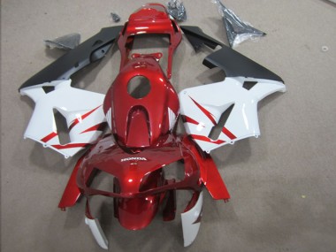Vermelho Branco Kit Carenagem Moto Honda CBR 600RR 2003-2004
