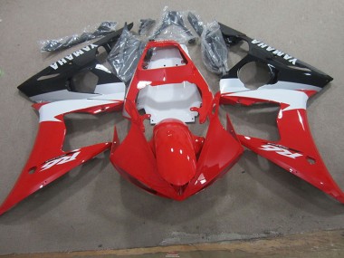 Vermelho Branco Kits Completo Carenagem Moto Yamaha R6 2003-2005