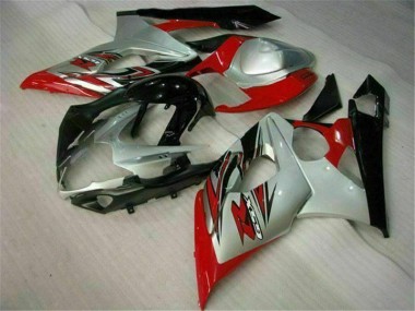 Vermelho Branco Moto Plástico Suzuki GSXR 1000 K5 2005-2006
