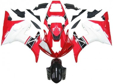 Vermelho Branco Preto Abs Kits Completos Carenagem Moto Yamaha R6 2003-2005