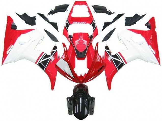 Vermelho Branco Preto Abs Kits Completos Carenagem Moto Yamaha R6 2003-2005 Vermelho Branco Preto Abs Kits Completos Carenagem Moto Yamaha R6 2003-2005