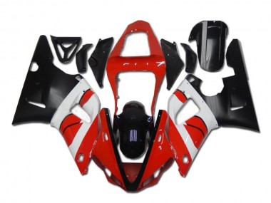 Vermelho Branco Preto Carenagem Moto Yamaha R1 2000-2001