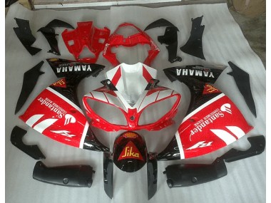 Vermelho Branco & Preto Graphic Carenagem Moto Yamaha R1 2012-2014