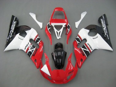Vermelho Branco Preto Kit Completo Carenagem Moto Yamaha R6 1998-2002