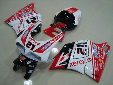 Vermelho Branco Xerox 21 Kits Carenagem Moto Ducati 748 916 996 996S 1993-2005