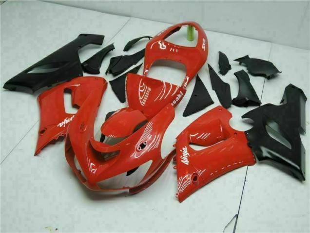 Vermelho Carroçaria Moto Kawasaki ZX6R 2005-2006 Vermelho Carroçaria Moto Kawasaki ZX6R 2005-2006