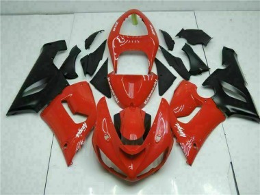Vermelho Carroçaria Moto Kawasaki ZX6R 2005-2006