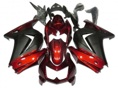 Vermelho Cinzento Carenagem Moto Kawasaki EX250 2008-2012
