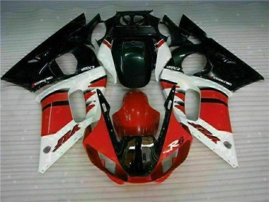 Vermelho Preto Abs Kit Carenagem & Plásticos Moto Yamaha R6 1998-2002