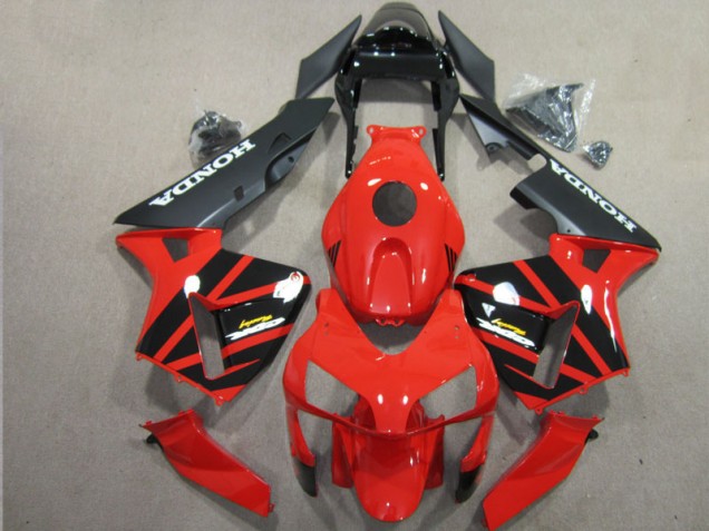 Vermelho Preto Abs Kit Completos Carenagem Moto Honda CBR 600RR 2003-2004