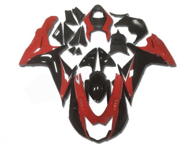 Vermelho Preto Abs Moto Plásticos Suzuki GSXR 600 / 750 K11 2011-2021 Vermelho Preto Abs Moto Plásticos Suzuki GSXR 600 / 750 K11 2011-2021
