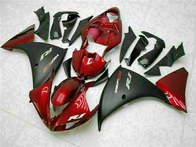 Vermelho Preto Abs Moto Plásticos Yamaha R1 2009-2011 Vermelho Preto Abs Moto Plásticos Yamaha R1 2009-2011