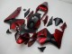 Vermelho Preto Abs Motocicleta Plásticos Honda CBR 600RR 2003-2004 Vermelho Preto Abs Motocicleta Plásticos Honda CBR 600RR 2003-2004