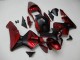 Vermelho Preto Abs Motocicleta Plásticos Honda CBR 600RR 2003-2004 Vermelho Preto Abs Motocicleta Plásticos Honda CBR 600RR 2003-2004