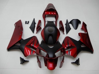 Vermelho Preto Abs Motocicleta Plásticos Honda CBR 600RR 2003-2004