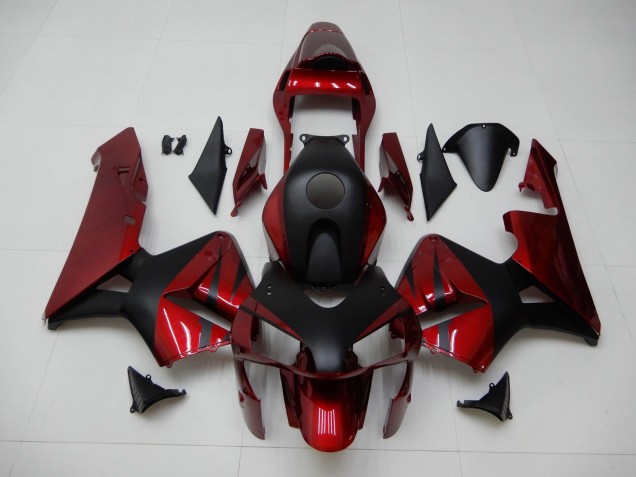 Vermelho Preto Abs Motocicleta Plásticos Honda CBR 600RR 2003-2004 Vermelho Preto Abs Motocicleta Plásticos Honda CBR 600RR 2003-2004