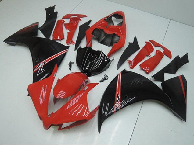 Vermelho Preto Carenagem Moto Yamaha R1 2012-2014 Vermelho Preto Carenagem Moto Yamaha R1 2012-2014