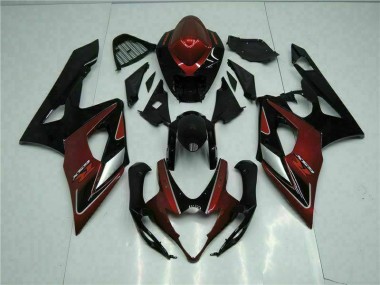 Vermelho Preto Carroçaria Moto Suzuki GSXR 1000 K5 2005-2006