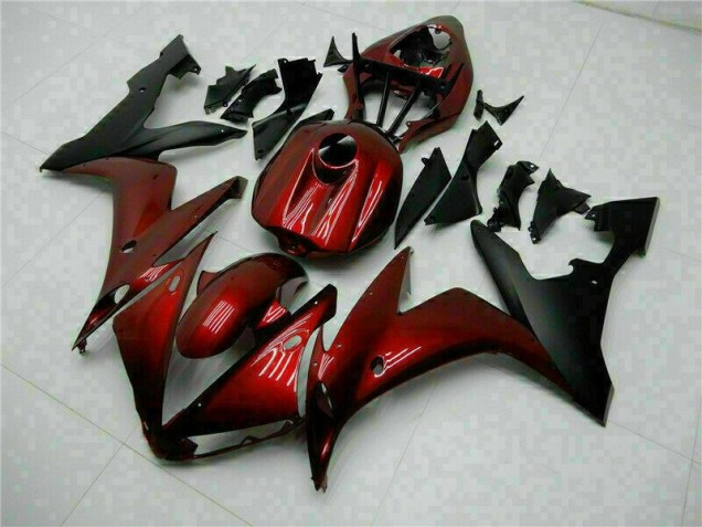 Vermelho Preto Carroçaria Moto Yamaha R1 2004-2006 Vermelho Preto Carroçaria Moto Yamaha R1 2004-2006