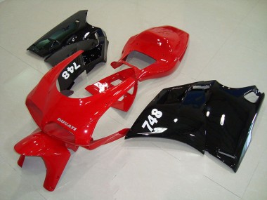 Vermelho Preto Kit Completo Carenagem Moto Ducati 748 916 996 996S 1993-2005