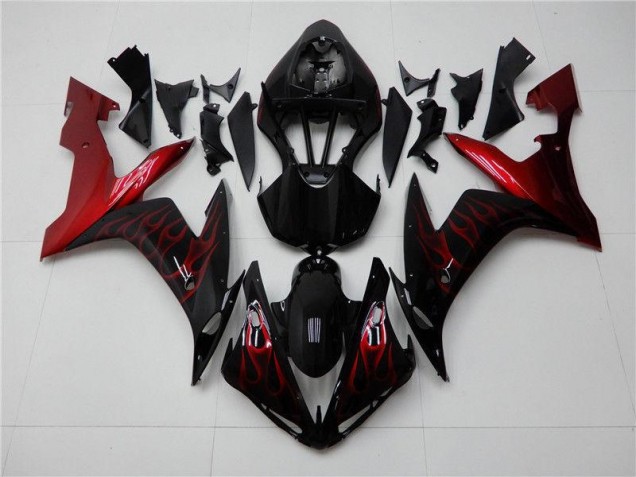 Vermelho Preto Kits Carenagem Moto Yamaha R1 2004-2006