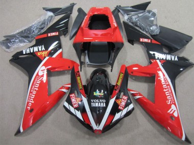 Vermelho Preto Santander Carenagem Moto Yamaha R1 2002-2003