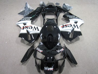 West Branco Preto Carenagem Moto Honda CBR 600RR 2003-2004